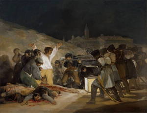 マドリード、1808年５月３日：プリンシペ・ピオの丘での銃殺